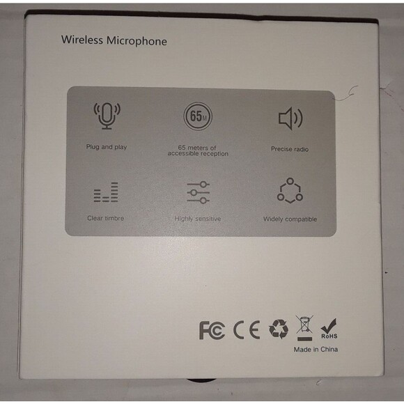 Wireless Microphone Audio Video Recording Mini Mic for iPhone/Android - Picture 2 of 9